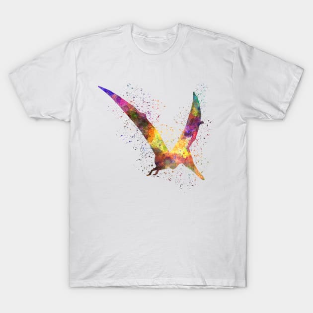 Pterodactylus in watercolor T-Shirt by PaulrommerArt